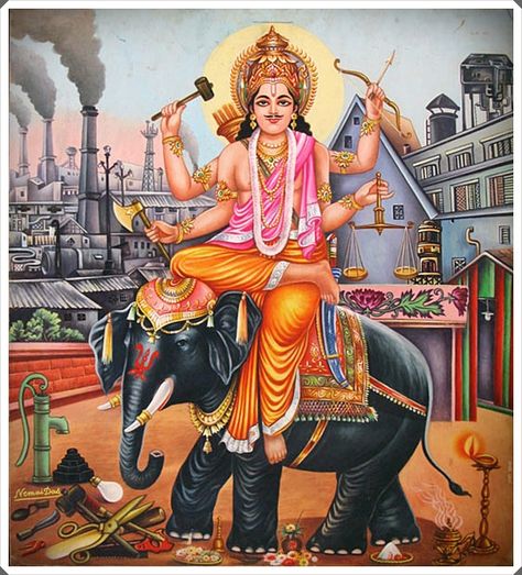 ଆଜି  ଦେବଶିଳ୍ପୀ ବିଶ୍ୱକର୍ମାଙ୍କୁ ସମର୍ପିତ ପବିତ୍ର ପୂଜା ହେଉଛି ବିଶ୍ୱକର୍ମା ପୂଜା